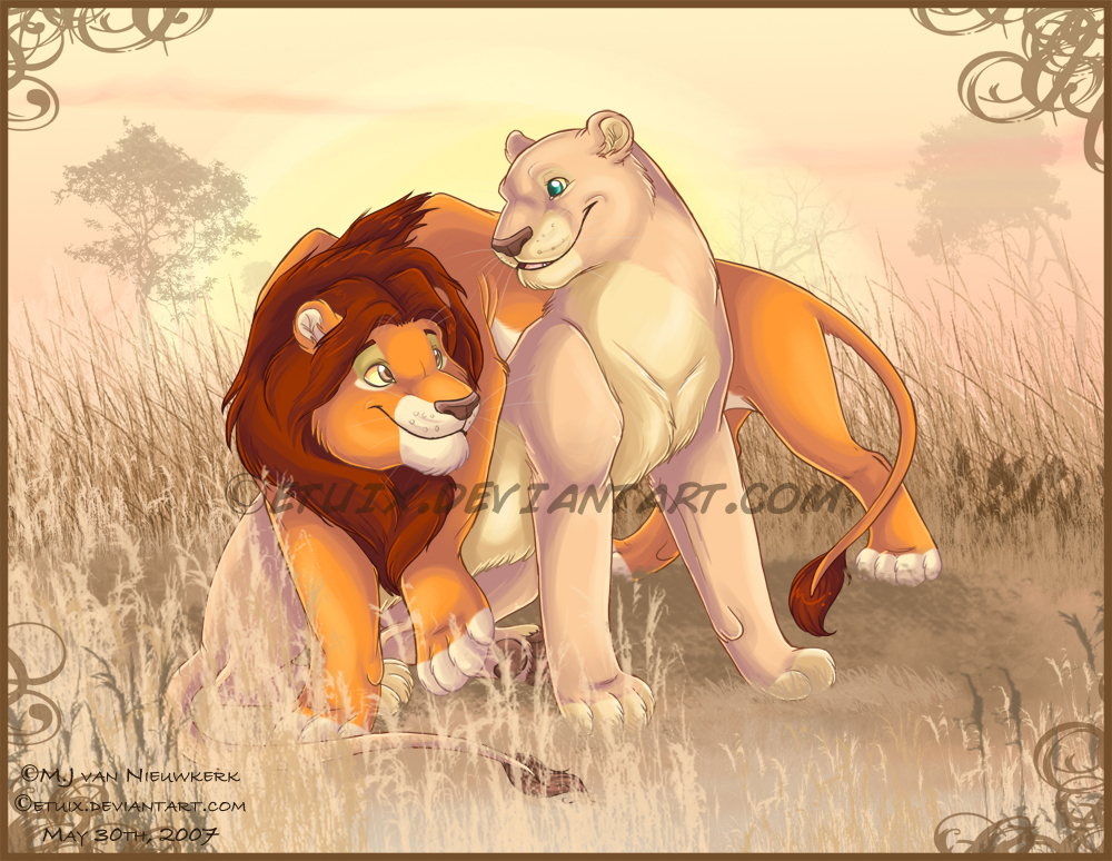 lion-king-Simba-and-Nala photo or wallpaper