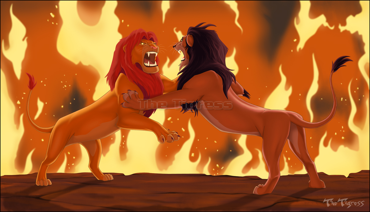 lion-king-Simba vs Scar