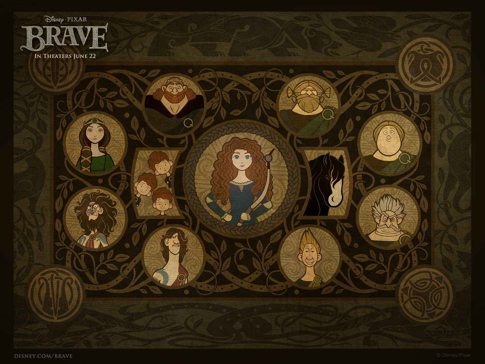 Brave movie characters 1600x1200