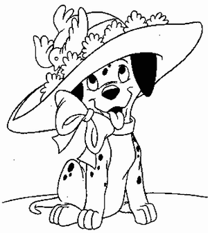 dog disney coloring picture 001