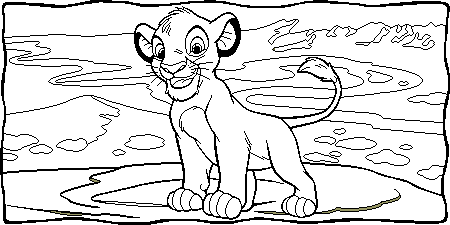 lion king coloring picture