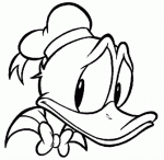 duck disney coloring picture